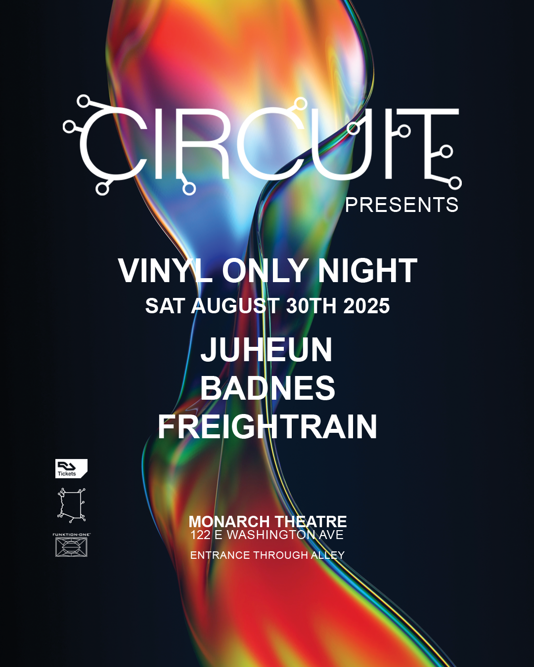 Circuit Presents: Vinyl Only Night at Monarch Theatre